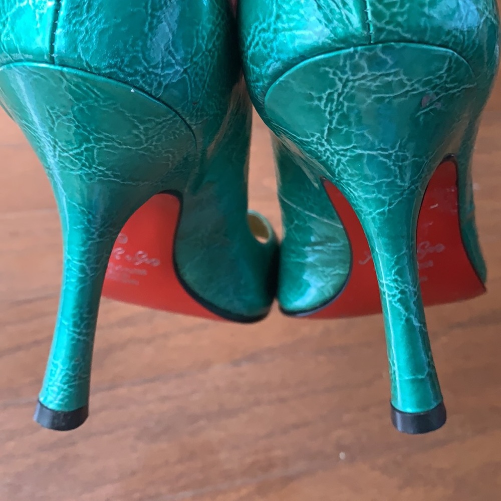 Sergio Zelcer Funky Retro Stiletto 4” Heels Pumps Size 6 Handmade in Brazil - Picture 11 of 15